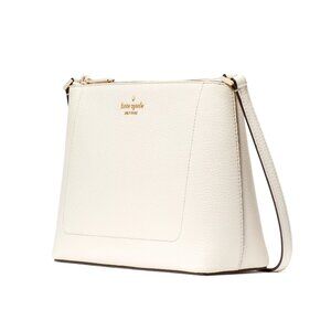New Kate Spade Leila Crossbody Pebble Leather Parchment